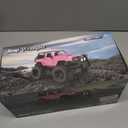 DOUBLE E Jeep Licensed 1:14 Scale Pink Remote Control Car for Girls with 2*DIY Stickers, Open-top Design RC Jeep, 80Min Play 2.4Ghz Off Road RC Trucks with LED Lights, Birthday/Xmas Gifts for Girls 6+