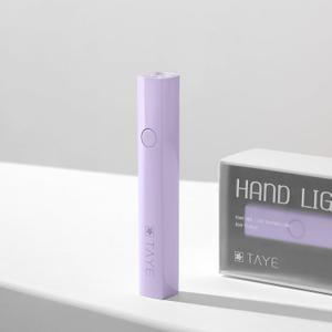 TAYE Mini Gel Nail UV Light - Portable 3W Purple Led Nail Lamp & Curing Gel Polish Dryer with USB Type C for DIY Home Salon