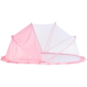 Folding Crib Net Mosquito Net for Baby – Kids Mosquito Netting Mesh Crib Canopy, Crib Blackout Cover with Shade Cover for Toddler Sleeping Outdoors, Travel Portable Baby Bed Tent, Pink, 36x22inch