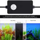 SEAOURA Full Spectrum Aquarium Light, 24/7 Custom Timer, Power-Off Memory, 36-42in 7-Row LED Fish Tank Lights, 8 Colors, 20 Brightness, Day & Night Cycle, Adjustable Mount for Freshwater Plant Growth