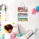 Reading Hanging Sign,Reading Classroom Decor,Reading Will Take You Everywhere Decor,Inspirational Quotes Wall Art,Library Sign Read Book,Classroom Poster Educational Plaque for Nursery Kids (Colourful)