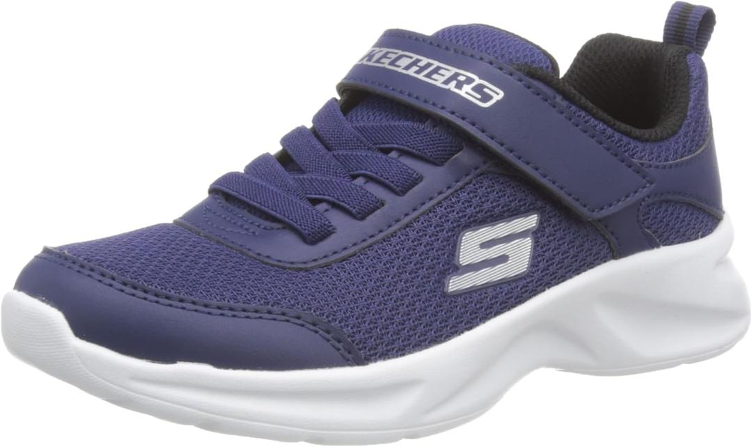 Skechers Kids Boys Dynamatic Sneaker (Navy, 1.5)