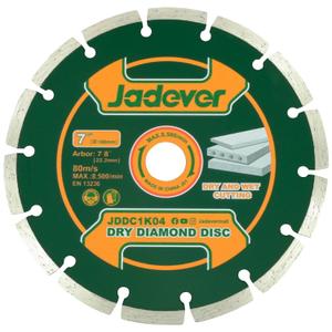 7-Inch Diamond Saw Blade, Segmented Rim Diamond Disc, 7/8 Inch Arbor, Wet or Dry Cutting of Concrete/Masonry/Block/Paver/Brick