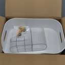 Makeup Organizer with Drawers,Skincare Organizer for Vanity,Storage Box with Handle,Large Cosmetic Display case for Dresser, Bathroom Countertop (White)