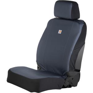 Carhartt Universal Nylon Duck Canvas Fitted Bucket Seat Cover, Durable Seat Protection with Rain Defender, Single, Bluestone