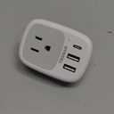 Wall Charger Block, 3 USB Charging Ports (1 USB C) and 1 AC Outlet Splitter, TESSAN 1875W Wall Outlet Extender, Multi Plug Adapter for Cruise, Home, Office, Dorm Room Essentials