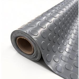 StellarStar 4x6 FT Garage Floor Mat, 2mm Thickened PVC Coin Pattern