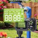 HIRALIY 100FT Drip Irrigation System with Timer, Pressure Compensated Watering Kit with 24 Adjustable Emitters, Quick Connect Garden Irrigation for Raised Beds, Greenhouses and Garden Rows
