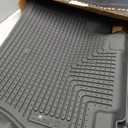 Husky Liners Weatherbeater Floor Mats | Fits 2021-2026 Ford F-150 (22-26 Lightning),2017-2026 Ford F-250/F-350 SuperCrew (Crew Cab) w/Underseat Storage | 2nd Row, 1-pc Black - 14401