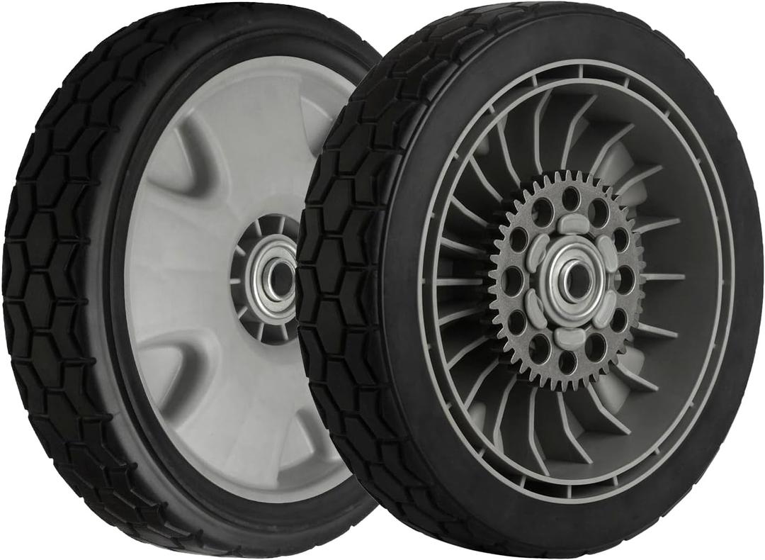(2 Pack) Replacement Lawn Mower Rear Wheels 9" for 42710-VH7-010ZA 42710-VH7-000 42710-VH7-000ZA - Compatible with HRR216 HRX217 Honda Propelled Mower