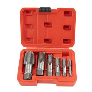 HFS(R) 6-piece NPT pipe tap set Machine Screw Imperial Tap and Die Bit Setsizes includes 1", 3/4", 1/2", 3/8", 1/4", and 1/8"