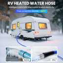 100FT Heated Water Hose for RV, Heated Drinking Water Hose Freeze Protection Down to -45F, Lead and BPA Free, Smart Temperature Control, Ideal for RV, Camping, and Home