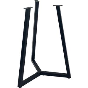 Round Metal Coffee Table Legs,16 Inch Black Iron Dining Table Base Only,Circle End Table Legs