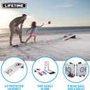 Lifetime Heavy Duty Cornhole, Ladder Golf Game and Table Combo Set