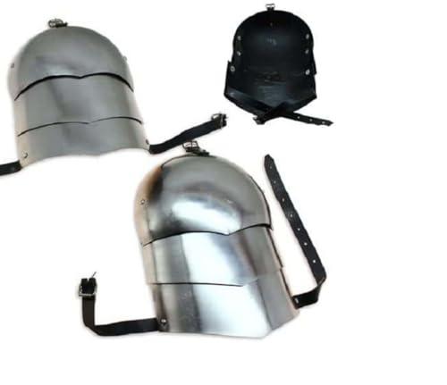 Medieval Pauldron Set Pair Plate Armor Carbon Steel Real Adult Size