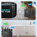 BAOSHISHAN Cold Plunge Water Filter, 5'' Housing with 1/2" FNPT Ports, Includes 3x20 Micron Pleated Cartridge,2 Fittings,Wrench,6.5ft Water Hose Easy Installation with Ice Bath Tubs and Chillers