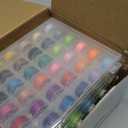 Eoehro 72pcs Sewing Thread Kit, 36 Colors, 400 Yards per Spool Polyester Thread, Prewound Bobbins, Sewing Machine Threads