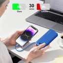 10000mAh Ultra-Portable-Charger-Power-Bank with Built in Cables&AC Wall Plug, PD20W USB-C Fast Charging Cell Phone Charger Battery Pack,LED Display Travel Battery Bank for All iPhone,Samsung,Android