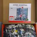 City Hospital Toy Building Set with LED Lighting, Compatible with Lego, Modular Three-Story Architecture Set for Adults, Gift Idea for Kids Ages 10 and Up (1350 Pieces)