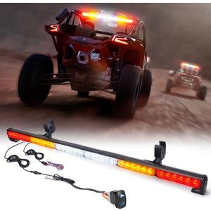 Xprite 36" Rear LED Chase Light Bars, All in One w/Strobe Brake Reverse Turn Signal Light for RZR Yamaha, Can-Am Maverick X3, ATV, UTV, Side by Side and Off Road Vehicles - RYWWYR