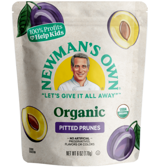Newman's Own Organics California Prunes, (Pack of 2) 12-Ounce Pouches