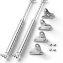 Vepagoo 20 inch 100Lb/445N Stainless Steel Gas Struts Shock for Boat Hatch, Marine Spring Prop Lift Support with Brackets for RV Bed Cabinet Trap Door Storage Box Lid, 2pcs (1pair)