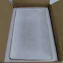 famiware Serving Platter, Rectangular 15.67/14.1/12.6 inch Serving Dishes for Entertaining, Microwave Dishwasher Safe, Stonware Serving Trays for Party, Turkey, Cheese, Ocean Series, Cappuccino White