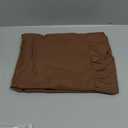 KKJIAF Ruffle Pillow Cases Queen Size Set of 2, Ruffled Pillow Covers with Envelope Closure, Wrinkle Resistant Ruffled Pillow Shams 20" x 30", Brown