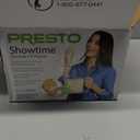 Presto 05206 Showtime Gourmet Oil Popcorn Popper - 9-Cups, Built-In Serving Bowl, Compact Design, Ceramic Nonstick, PFAS Free, Yellow