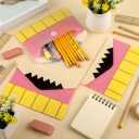 Gueevin 24 Pcs Teacher's Day Appreciation Gifts Bulk 4.7 x 7.5 Inch Teacher Pencil Pouch Party Favors Teaching Essential Pencil Case Envelope Pouch Bags for School Classroom Stationery Office Supplies