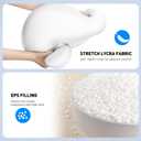AboveTEK Tablet Pillow Stand for Bed, Hands-Free 360 Adjustable iPad Pillow Holder for Lap Reading w/Soft Bean Bag, Ideal Gift for Mom, Fits 4.7" to 12.9" Tablet, Phone, Kindle, White