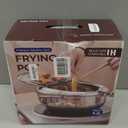 Kerilyn Deep Fryer Pot, 11 Inch/4.2 L Janpanese Style Tempura Frying Pot with Lid, 304 Stainless Steel with Temperature Control and Oil Drip Drainer Rack, for Kitchen French Fries, Chicken etc