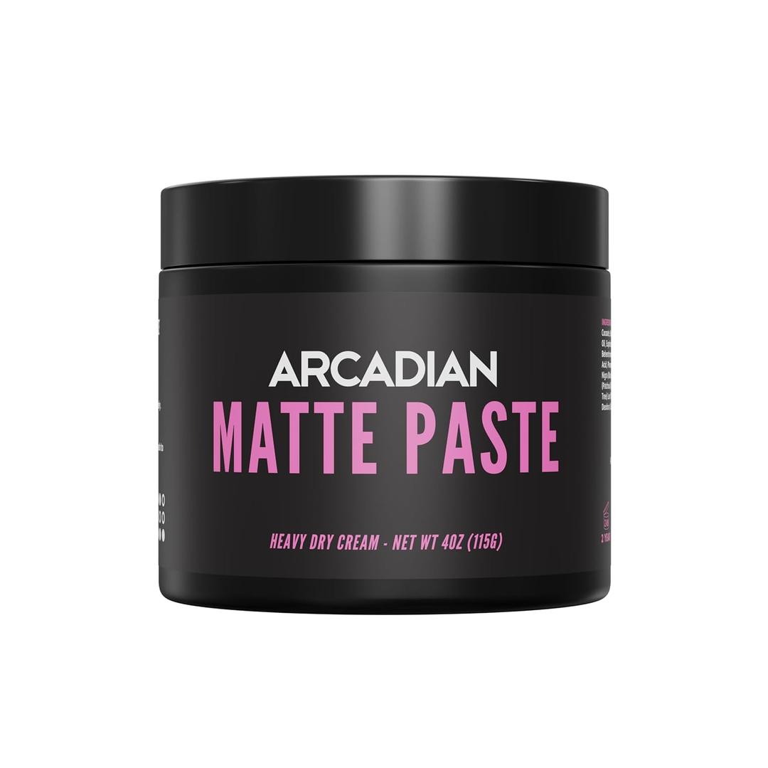 Grooming Matte Paste Hair Clay for Men Styling  Vegan Matte Finish, Strong High Hold, 4oz