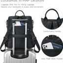 Shrrie Backpack Purse for Women Leather Backpack Fashion Designer Travel Backpack Convertible Shoulder Bag