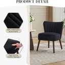GarveeHome Modern Accent Chair Set of 2 Velvet Comfy Living Room Chair