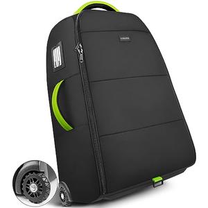 YOREPEK Padded Stroller Travel Bag with Wheels for Airplane Fit for Nuna Mixx Next, Triv Next and Triv Lx, Gate Check Stroller Bag with Inner Wheel Pocket, Stroller Cover for Airplane Travel