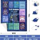 Grandson Gifts from Grandma, Gifts for Grandson Blanket 60"X 50", Grandsons Gifts from Grandparents, Best Grandsons Adult Gift for Ideas Valentines Graduation Christmas Birthday