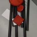 Woodstock Chimes Pluto Wind Chime for Outside 37" Black Medium Tone Sound for Outdoor Garden, Patio, Porch Decor Gifts, Encore Collection, DCK37