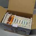 Fajiabao Wooden Montessori Toys for 1 Year Old Boy 4 in 1 Toddler Learning Toys with Number Maze, Pounding Bench, Xylophone, Fishing Game Baby Sensory Toys Birthday Gifts for 1+ Year Old Boys & Girls