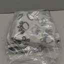 Luciphia 1 Pack 3 Blankets Fluffy Premium Fleece Pet Blanket Flannel Paw Printed Throw for Dog Cat Grey Paw Small(23"x16",Pack of 3)