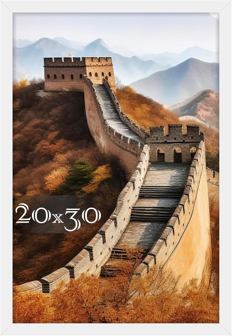 Picrit 20x30 Poster Frame, Picture Frame for Wall Mounting Display, White