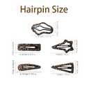 10 Leopard Print Hair Clips, Snap on Hair Clips, Animal Print Hair Clips, Girls Hair Clips, Leopard Print Hair Accessories, Leopard Print Geometric Hair Clips, Women's Headpiece