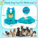Interactive Monster Dog Chew Toys to Keep Them Busy  Enrichment Squeaky Treat Dispensing Chew Dog Toys for Boredom and Stimulating, Tough Plush Dogs Toy for Large Medium Dogs (A-Green)