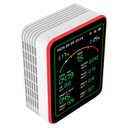 Air Quality Monitor Home Indoor  15in1 Professional Air Meter with HCHO, CO2, PM, TVOC, AQI, Temperature & Humidity, RealTime Display, App Control, Portable, Accurate for Home & Office Use