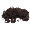 Mikinona Long Brown Wavy Wig for Women with Bangs Synthetic Heat Resistant Fiber Natural-looking Highlights Comfortable Lightweight Synthetic Hair for Daily Wear and Parties