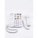 Excelltel Big Button Phone for Seniors, Corded Landline Telephone with Handsfree Function and 9 Groups of Memory, OneTouch Dialling, Suitable for People with Vision Disorders/Hearing Damage (EXLD858HF)
