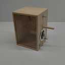Bird Nest Box Parakeet Breeding Nest Box Bird Nest House Wooden Acrylic Transparent Breeding Box for Finch Lovebirds Cockatiel Budgie Conure Parrot (Large)