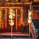 Tryme Solar Christmas Lights - Snowman Solar Lights Outdoor Gnome & Snowman Decorations, Garden Gifts for Yard, Lawn, Patio (white)