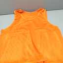 baotongle 12pcs Pinnies Scrimmage Vests Team Practice Jersey for Child Youth Teen Adult Lightweight Team Practice Basketball Jersey (12, Fluorescent Green and Orange, Large)