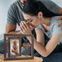 Egofine Memorial Gifts for Loss of Loved One, Sympathy Gifts for Loss of Mom Dad, Rotating Memory Frame Remembrance for 4x6 Photo